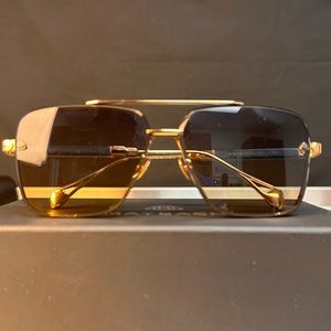 Maybach Gen 1 sunglasses, green with gold, one of a kind, new with box